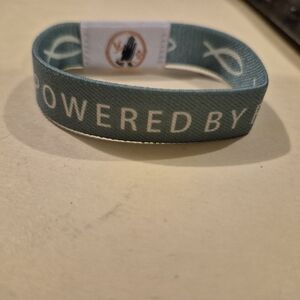 Powered By Faith Elastic Motivational Wristband